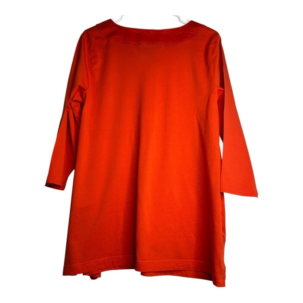 Ralph Lauren Vibrant Orange Tunic Top Renaissance Festival Bohemian Breathable - Picture 2 of 3